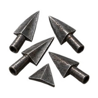 Crucible-steel arrowheads