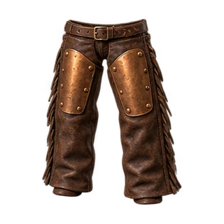 Bronze plated work chaps