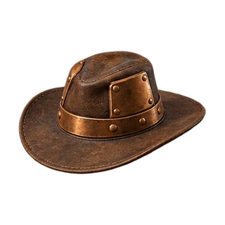 Bronze reinforced hat · gold fitted
