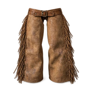 Oilskin riding chaps · reinforced