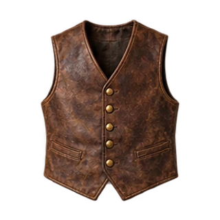 Oilskin riding vest · reinforced